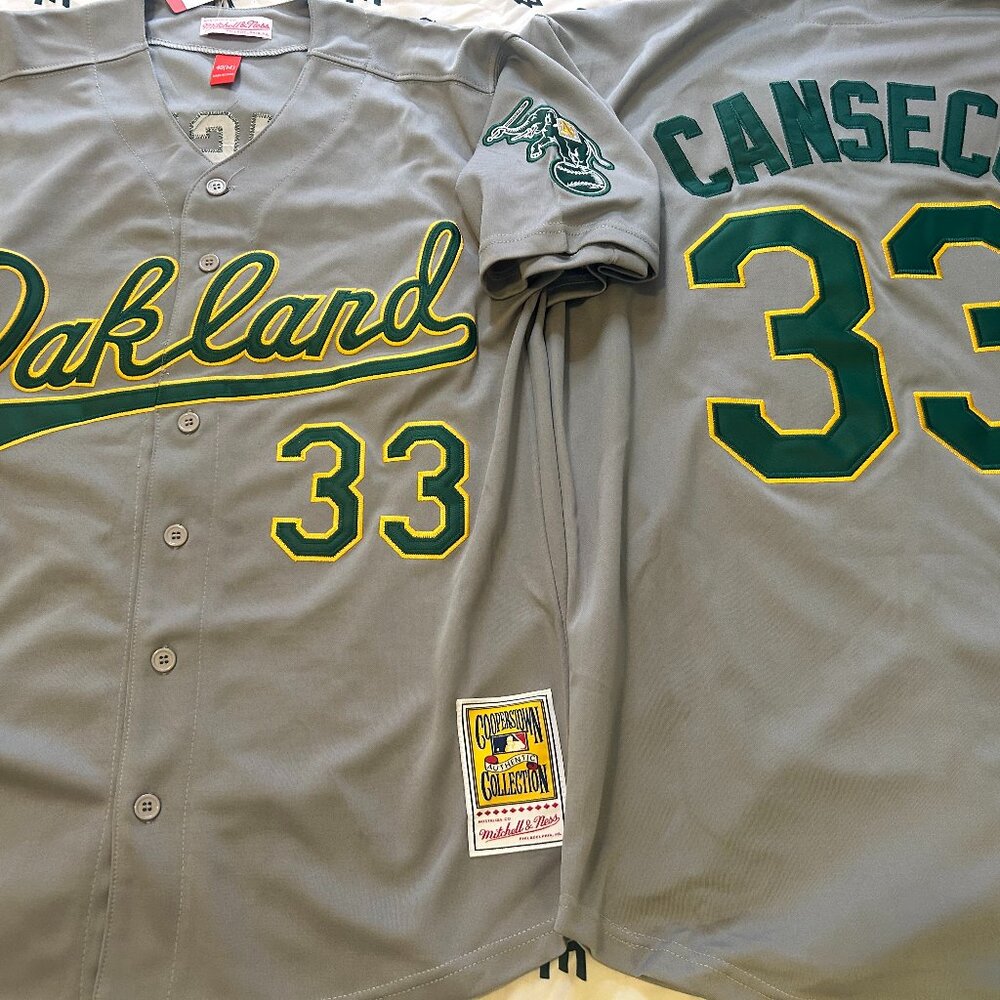 OAKLAND A's JOSE CANSECO Men's JERSEY Sz M,L,XL,2X By Mitchell & Ness New w tags